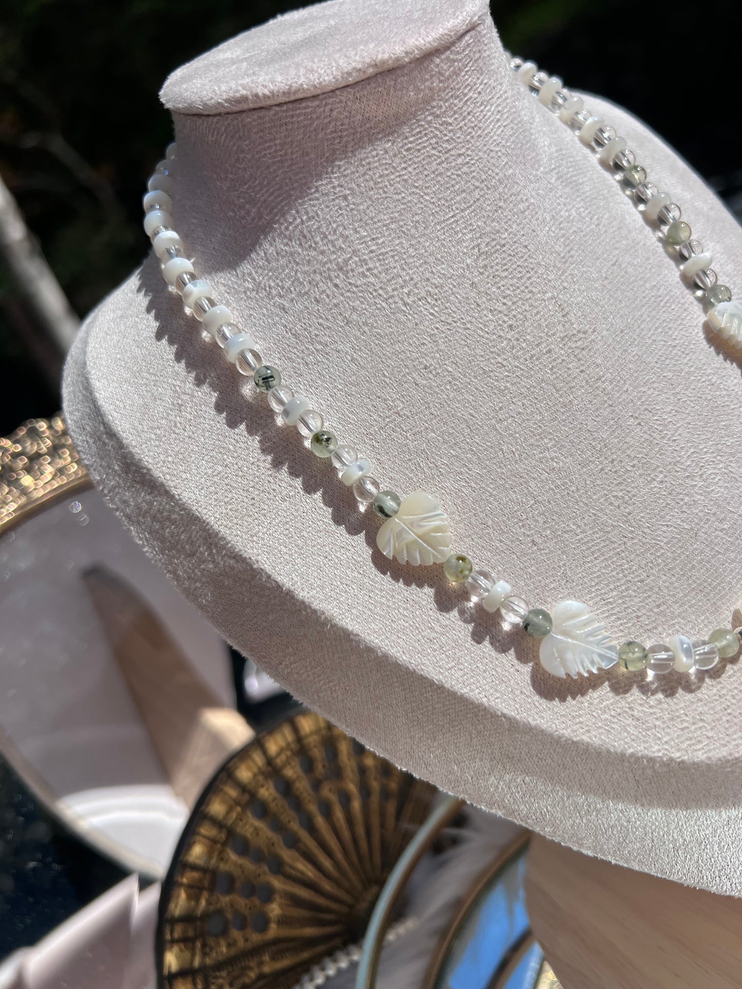 Moonray one of a kind necklace - The woodland Dewvine - 925 silver
