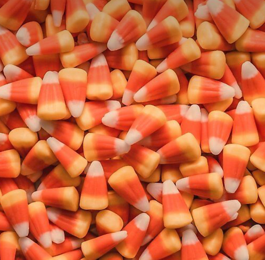 Twisted treacle & candy corn wax melt