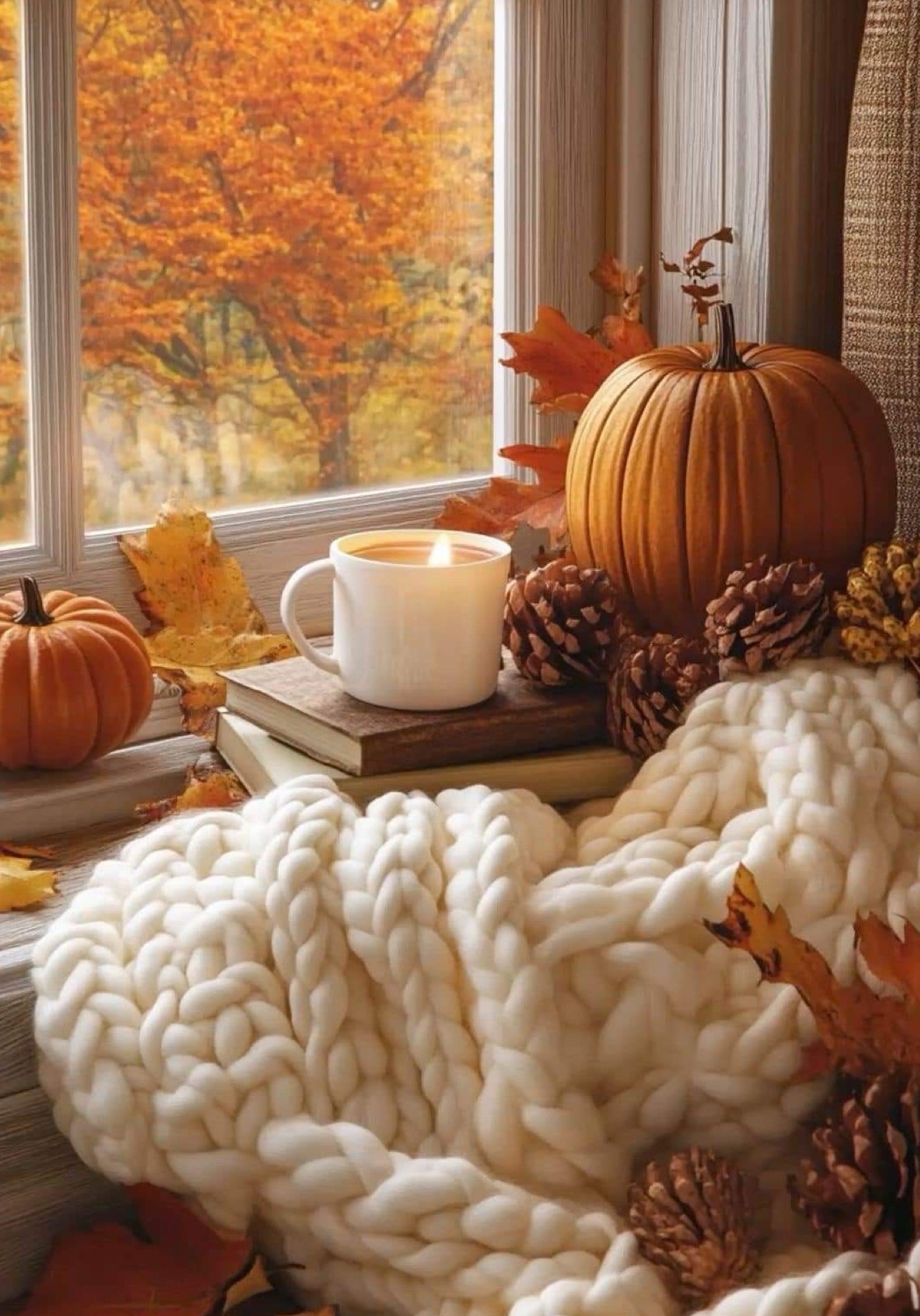 Warm woollen blanket wax melt