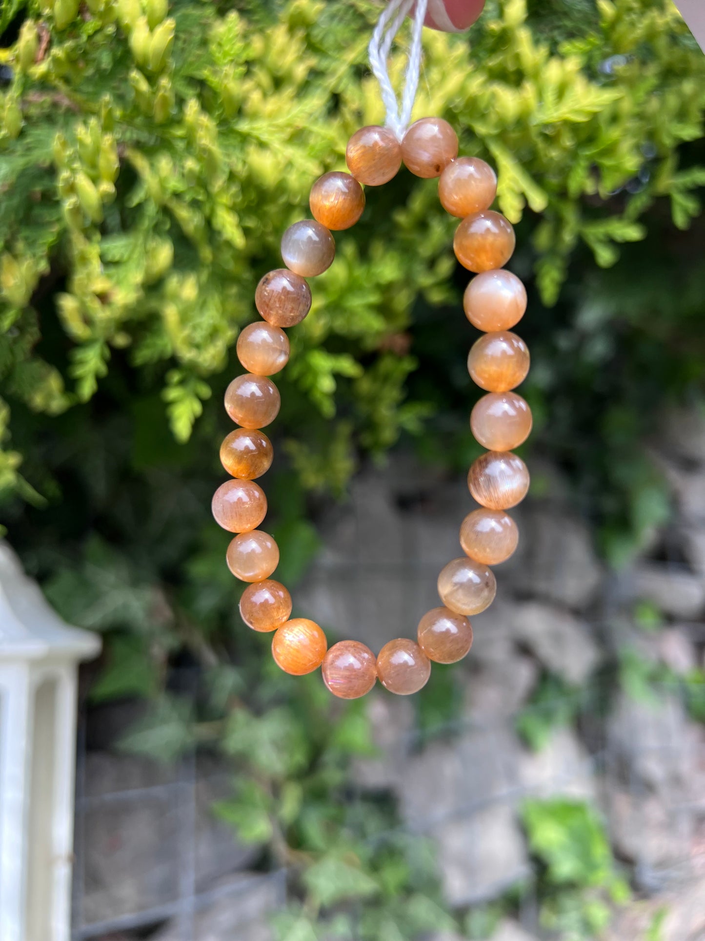 Golden Moonstone Crystal beaded bracelet (High quality) - 8.3mm