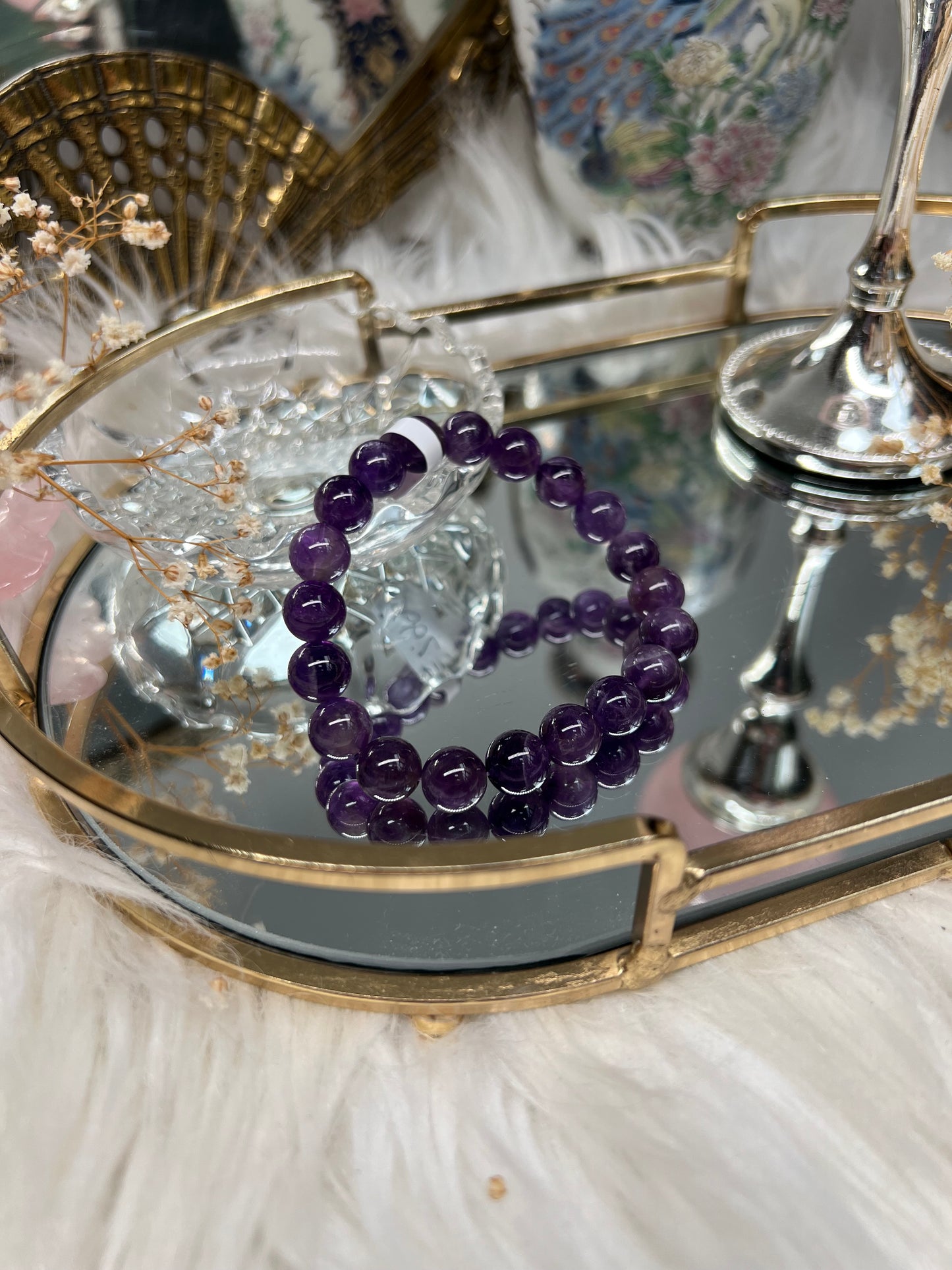 Amethyst bracelet 10mm