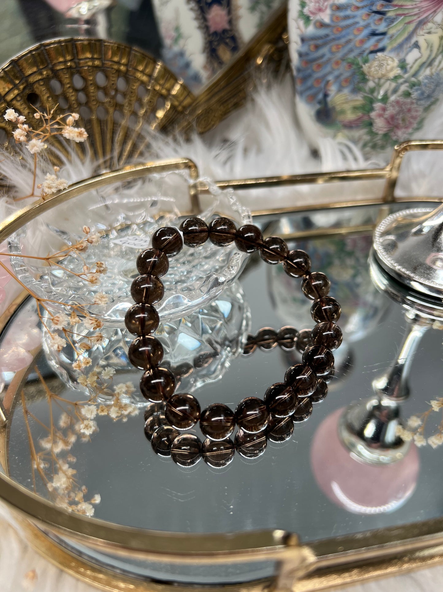 Smokey quartz 10mm bracelet