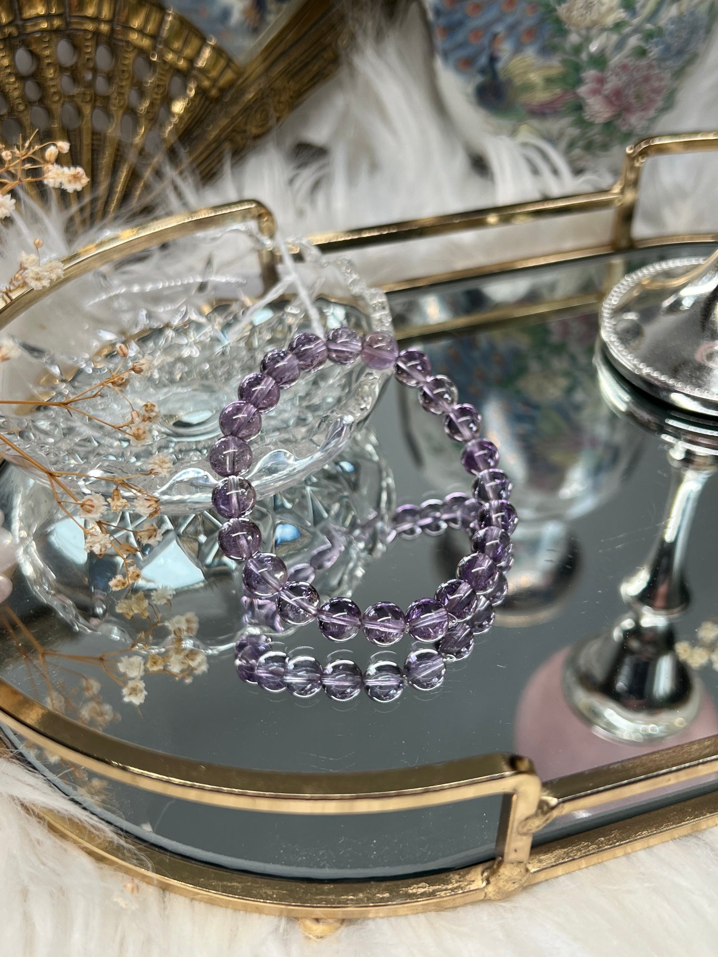 Bolivian Amethyst 8mm bracelet