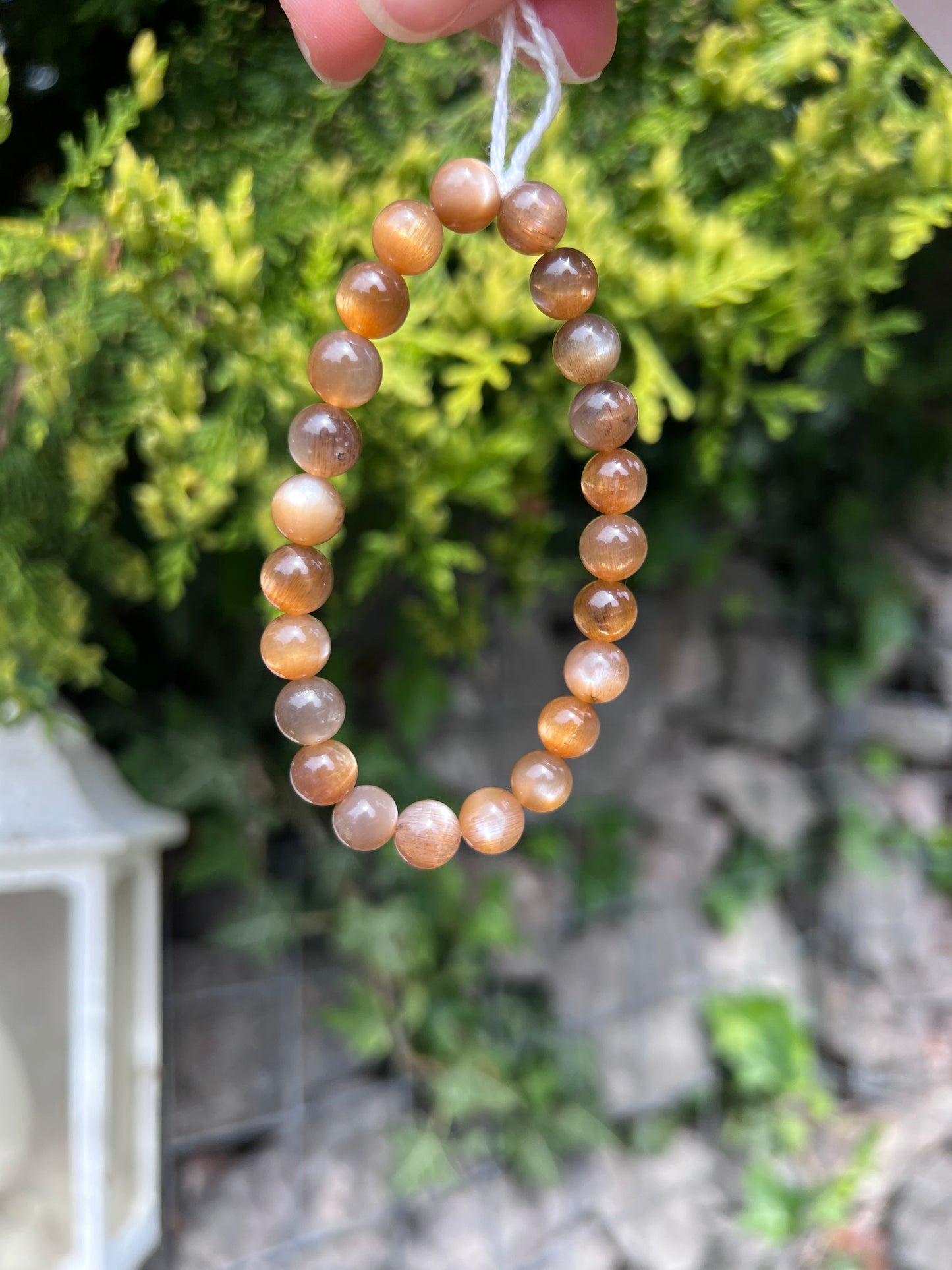 Golden Moonstone Crystal beaded bracelet (High quality) - 8.3mm