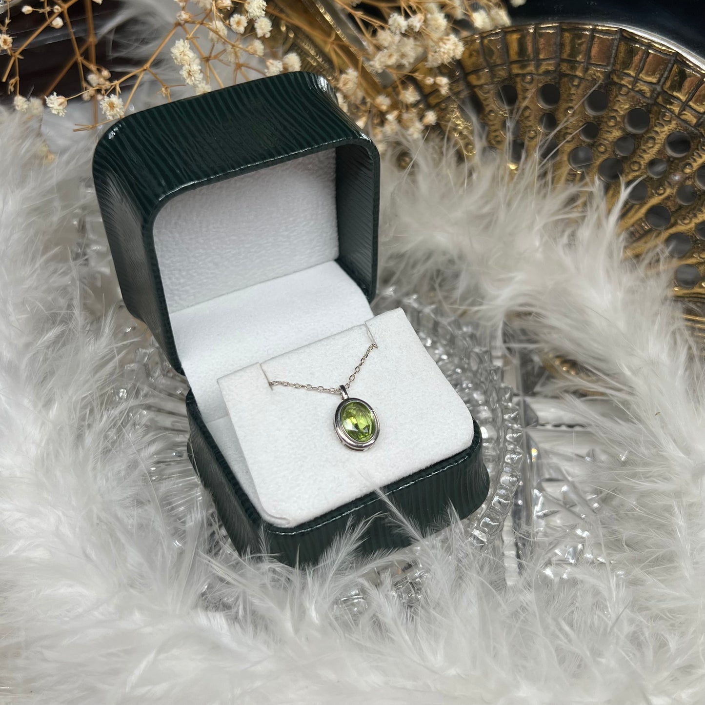 Peridot 925silver pendant