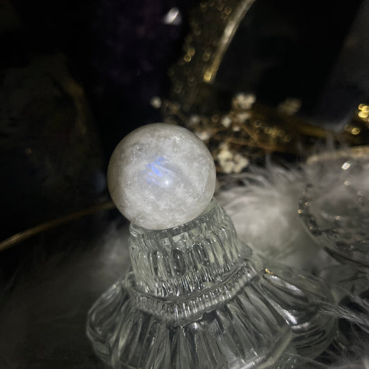 Belemorite moonstone sunstone sphere #B