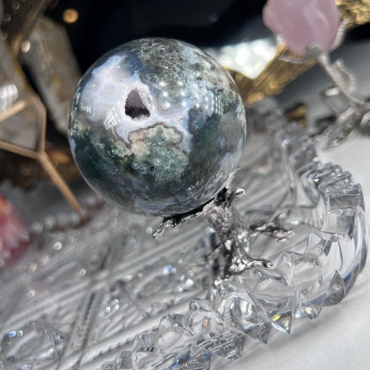 Moss Agate sphere