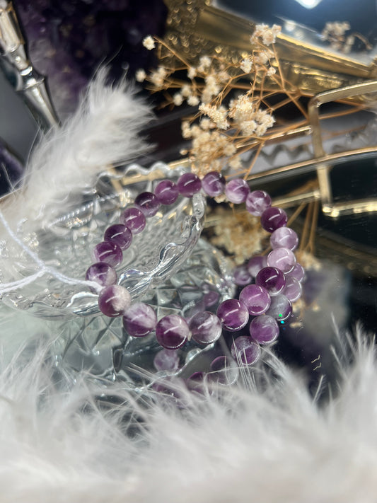 Feather fluorite bracelet 9.5mm *B