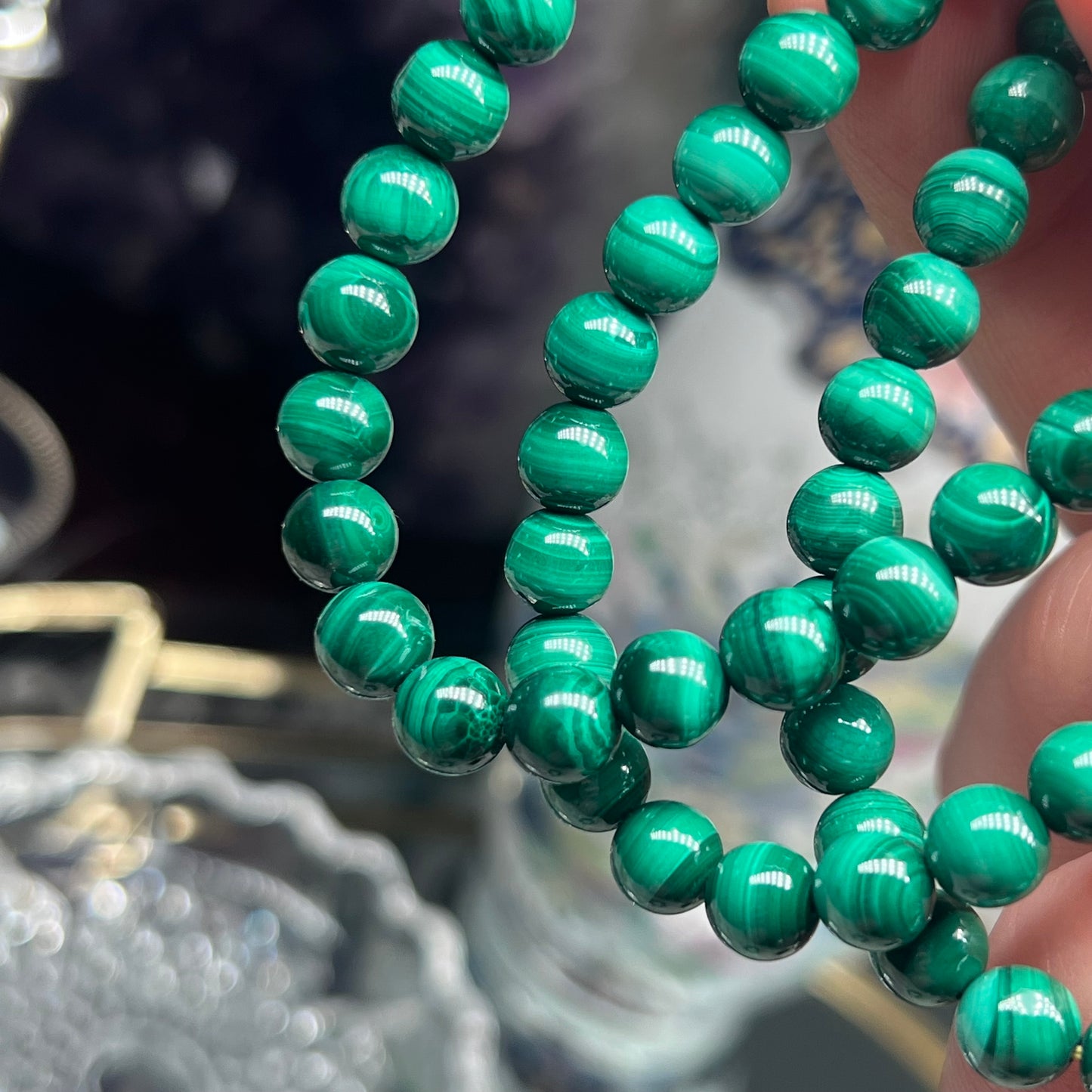 Malachite 7mm bracelet