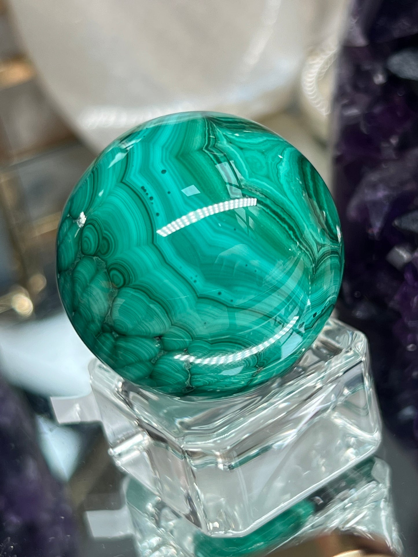 Malachite sphere