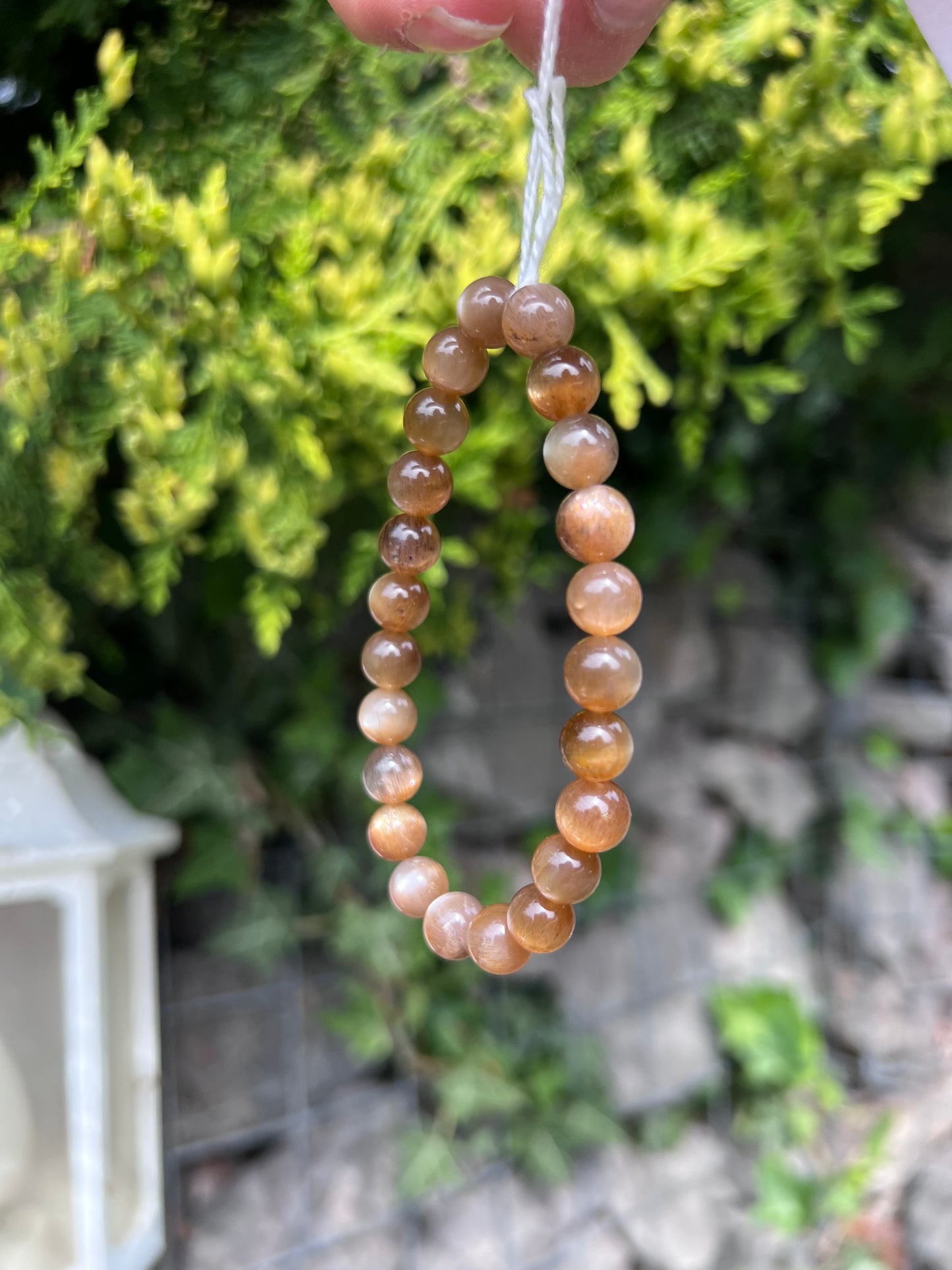 Golden Moonstone Crystal beaded bracelet (High quality) - 8.3mm