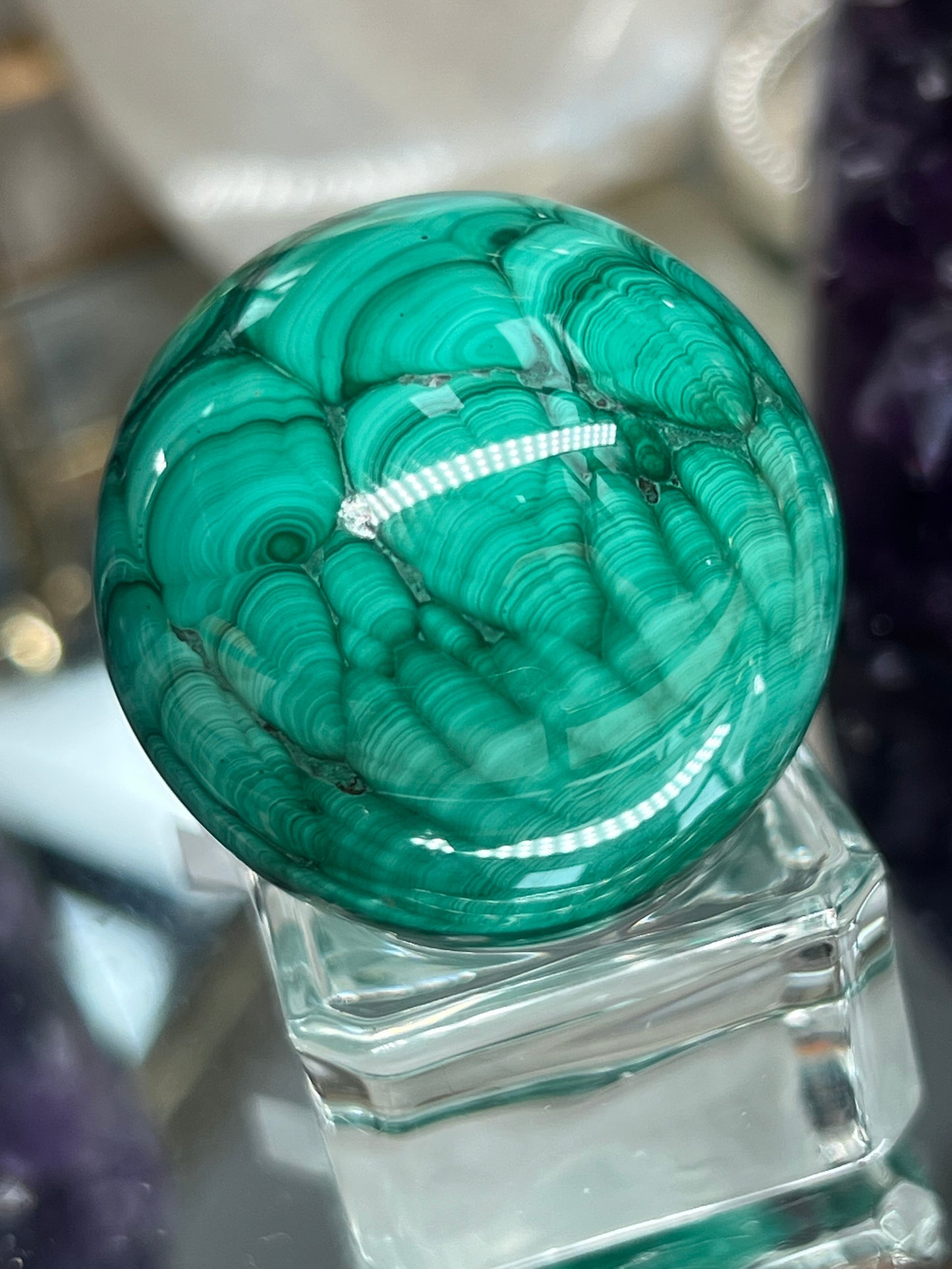 Malachite sphere