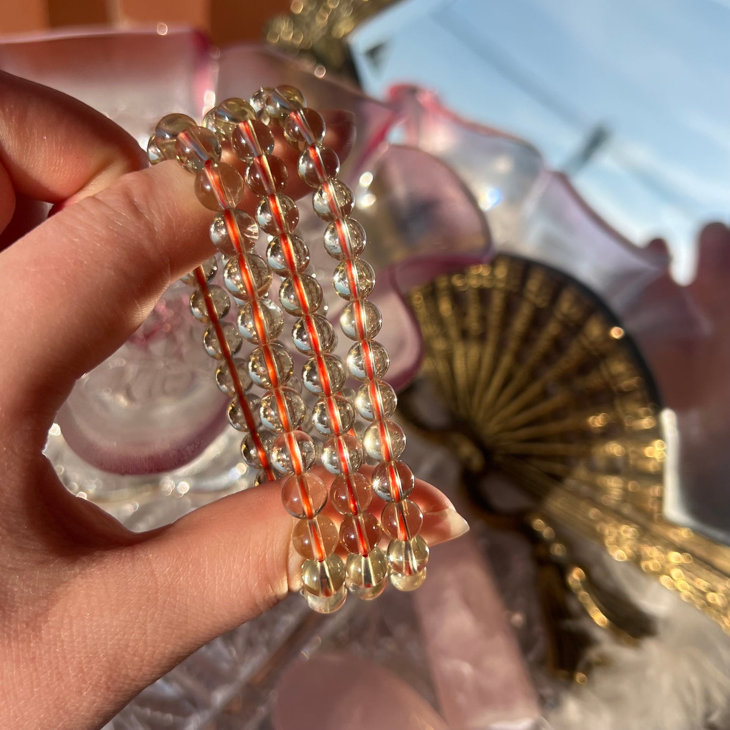 Natural citrine bracelet 7mm