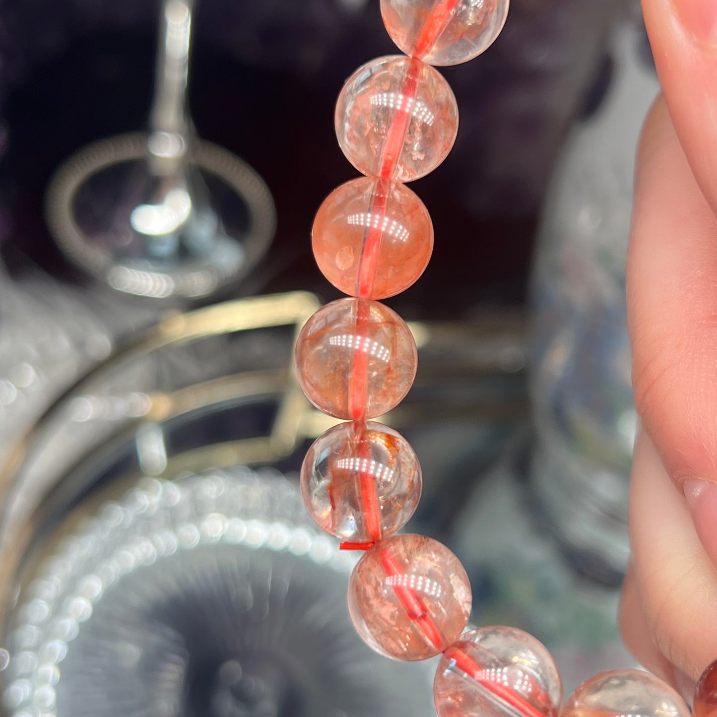 Fire quartz 11mm bracelet