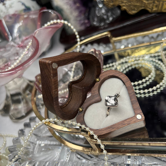 Meteorite rare natural crystal ring from 📍Argentina - 925silver - size 8