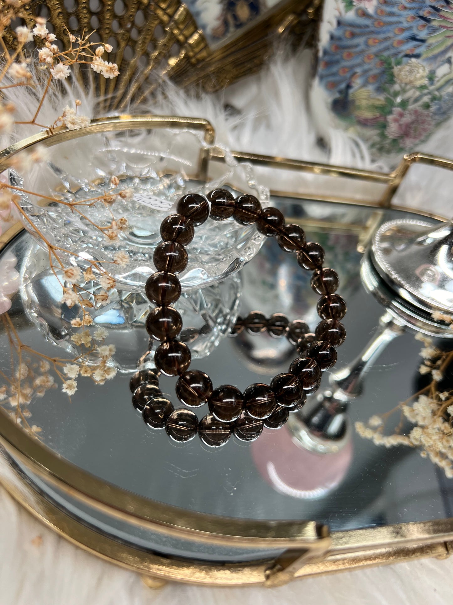 Smokey quartz 10mm bracelet