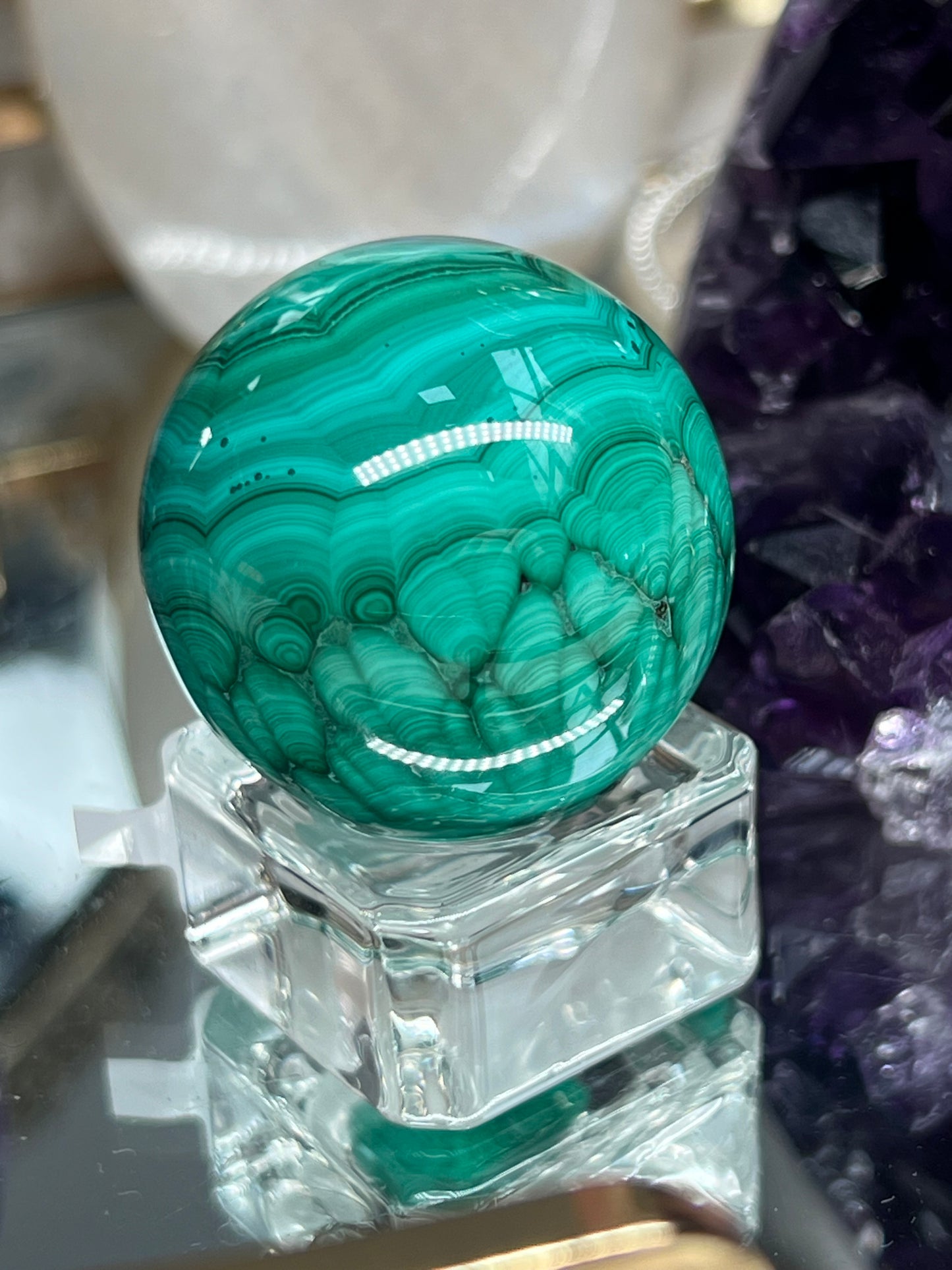 Malachite sphere