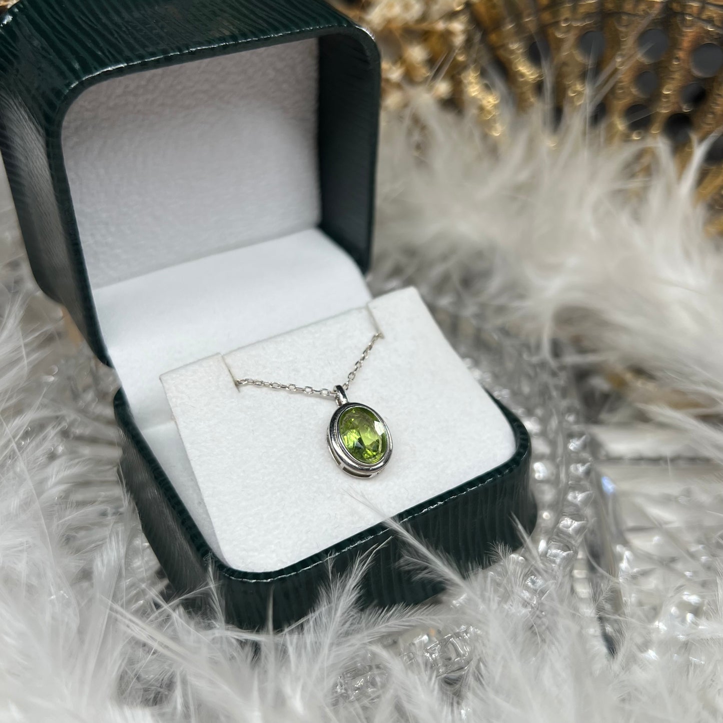 Peridot 925silver pendant