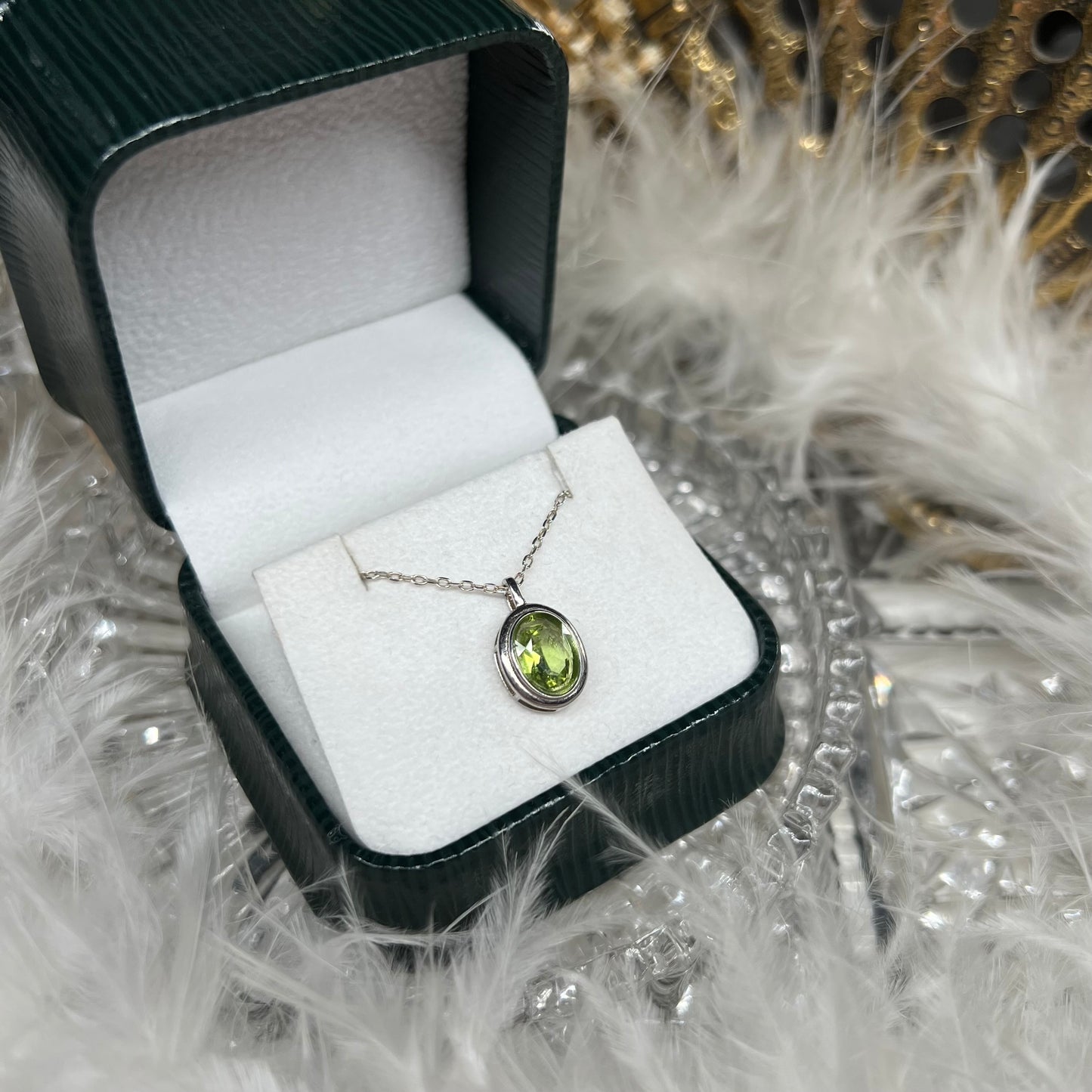 Peridot 925silver pendant