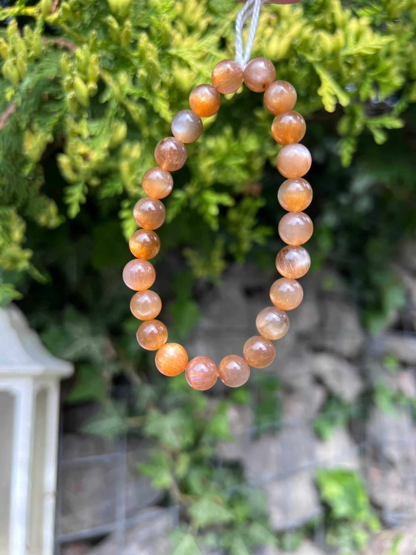Golden Moonstone Crystal beaded bracelet (High quality) - 8.3mm