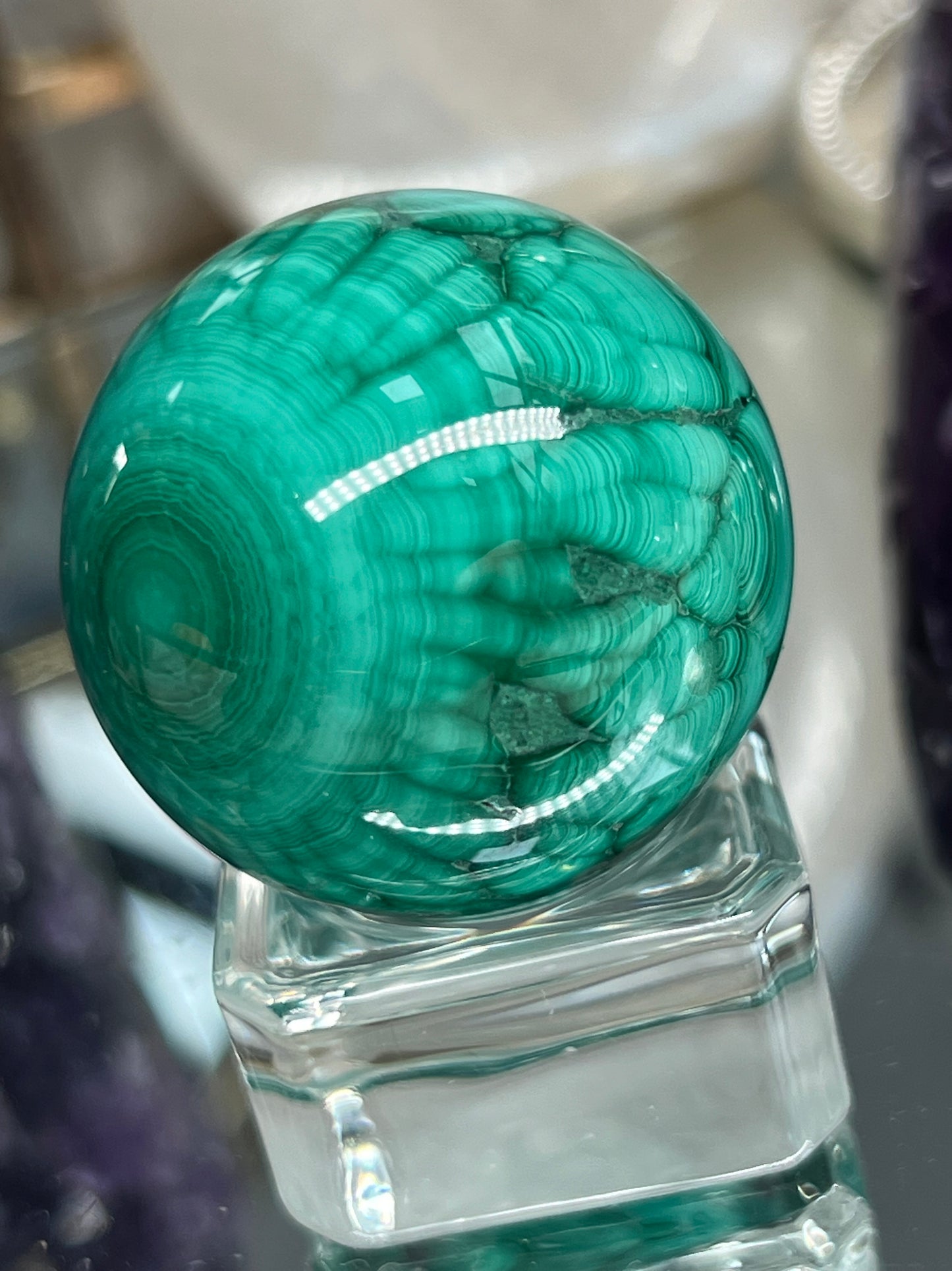 Malachite sphere