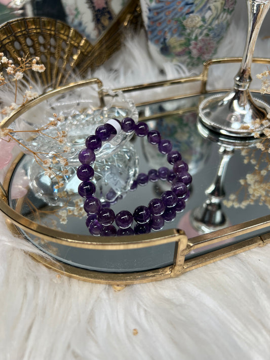 Amethyst bracelet 10mm