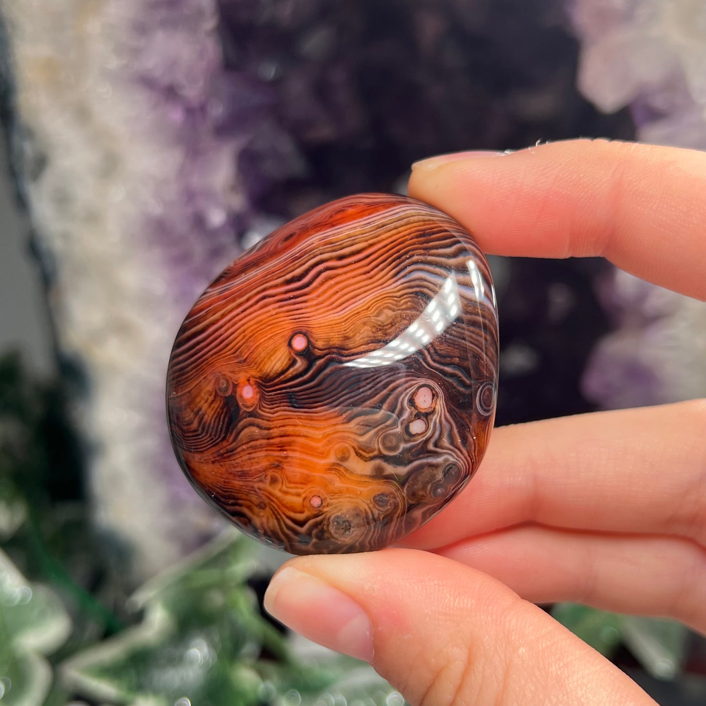 Sardonyx palm stone #B