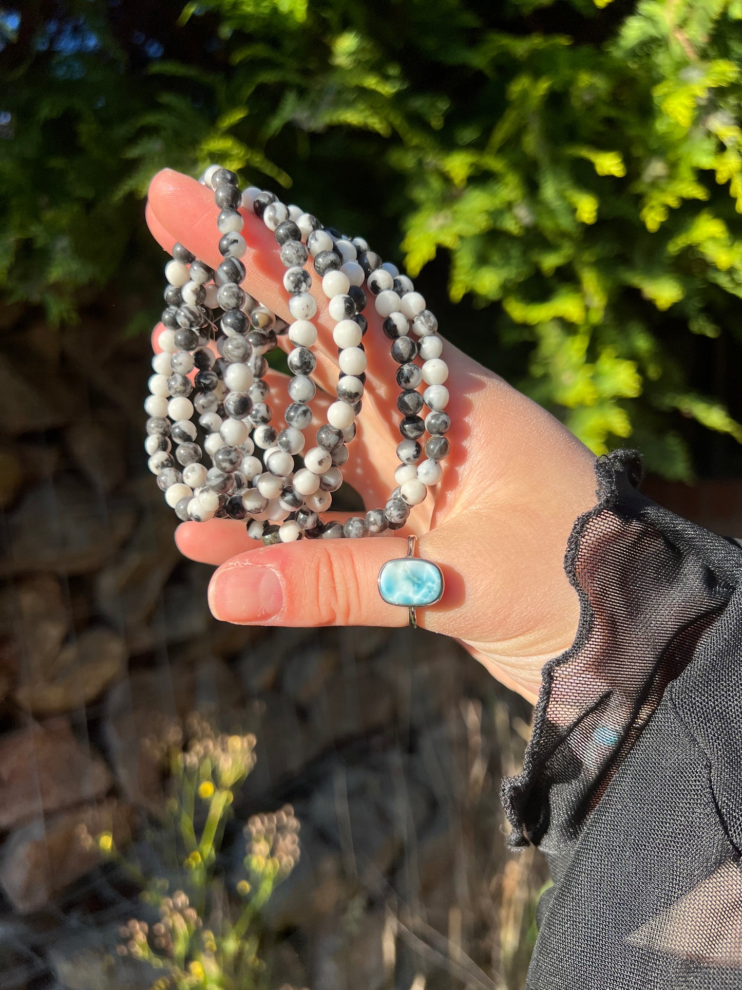 Zebra jasper bracelet 6mm