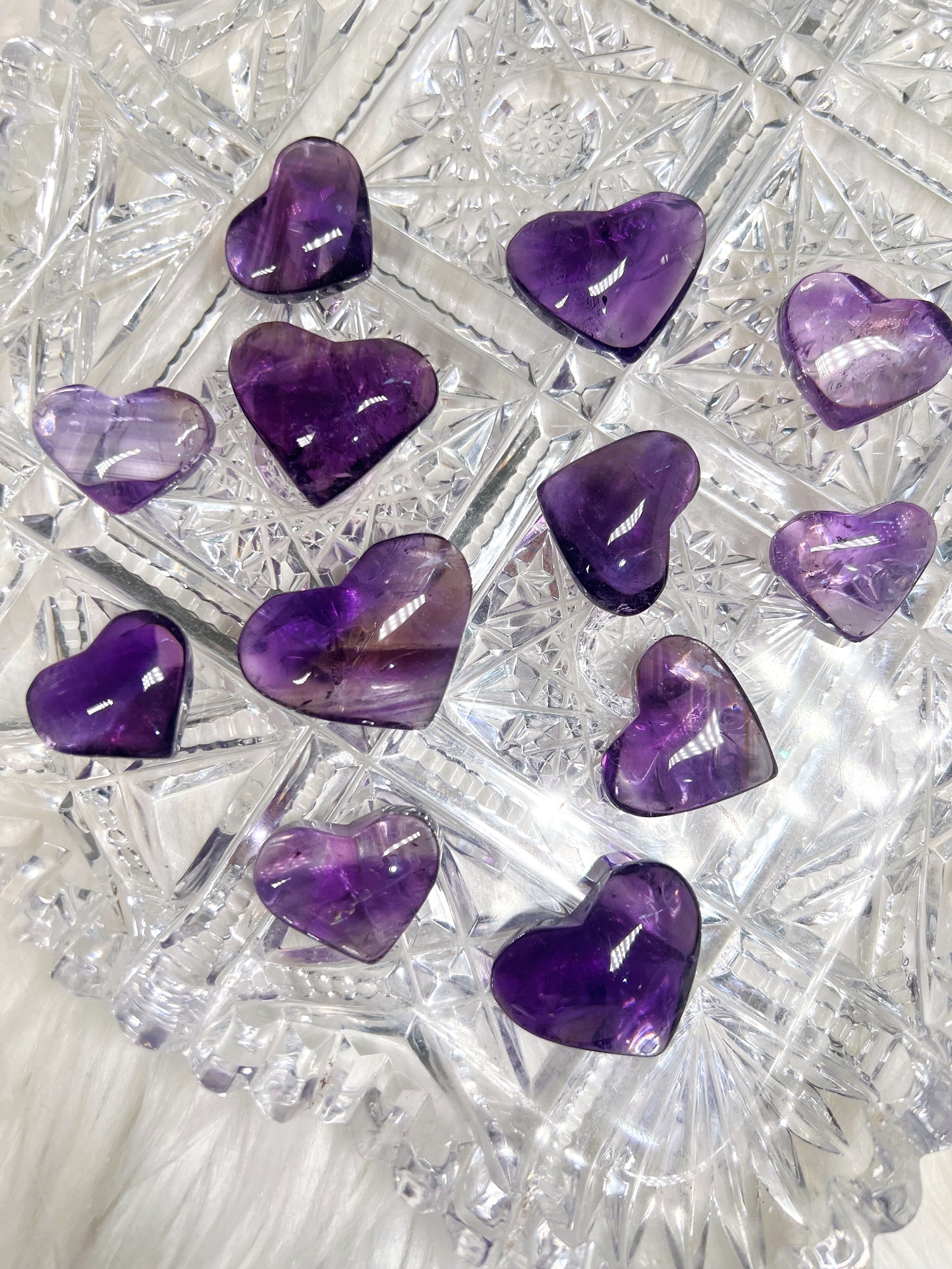 Amethyst high grade heart