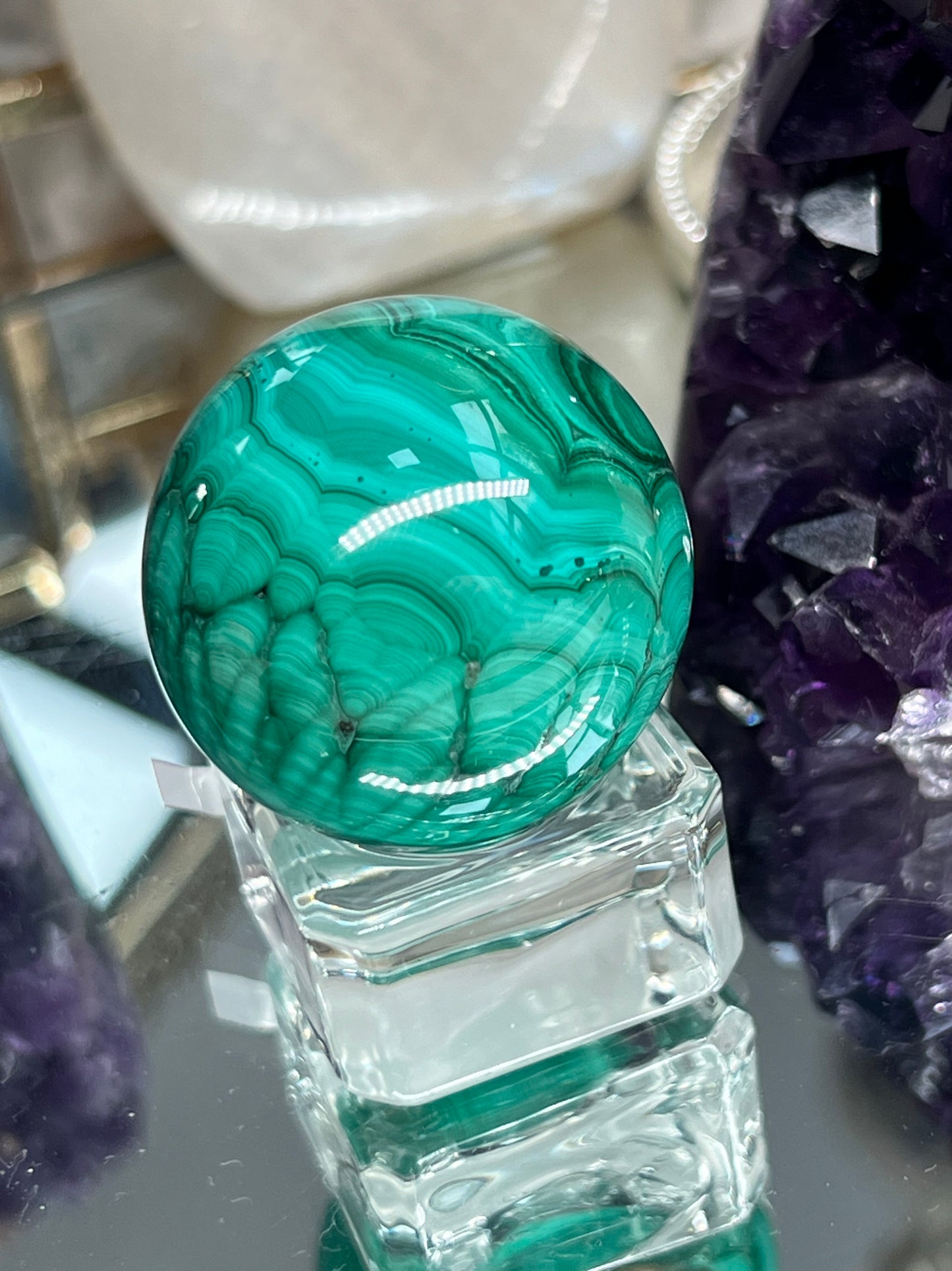 Malachite sphere