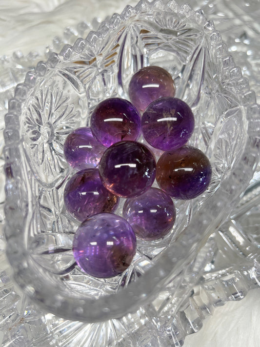 Ametrine mini sphere