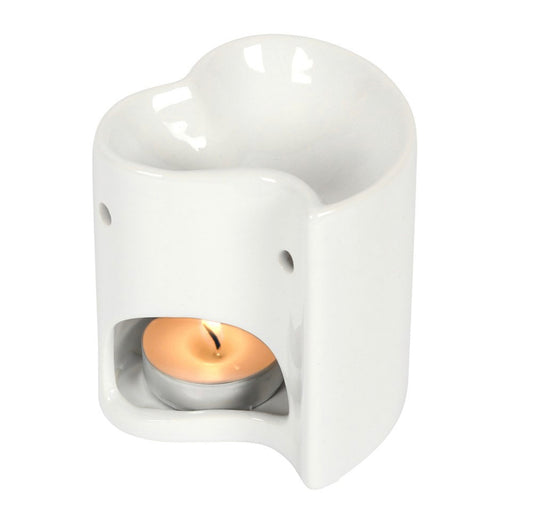 White Heart ceramic Burner