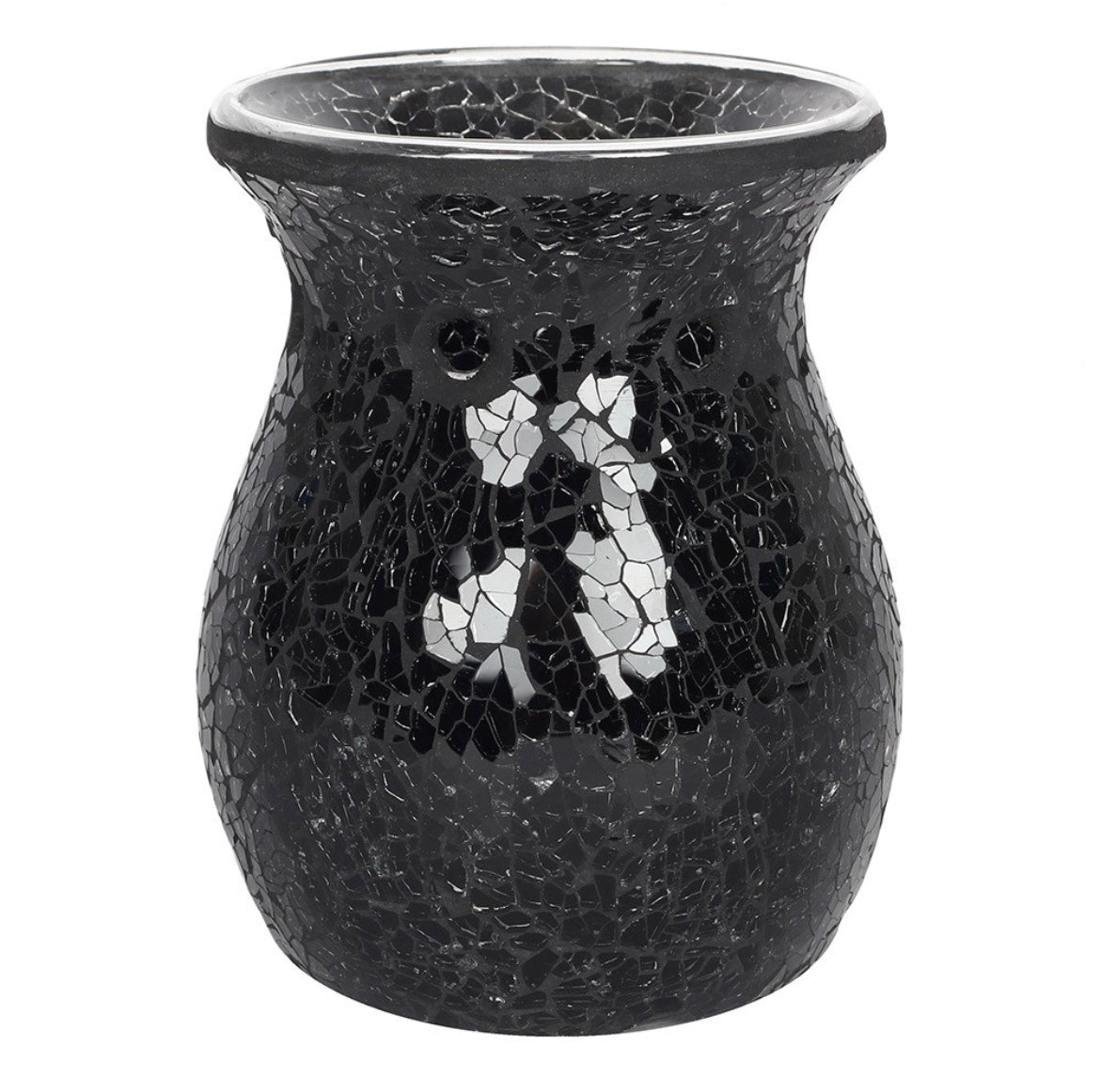 Large Black Crackle Burner