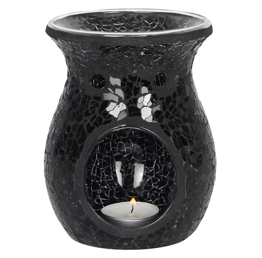 Large Black Crackle Burner