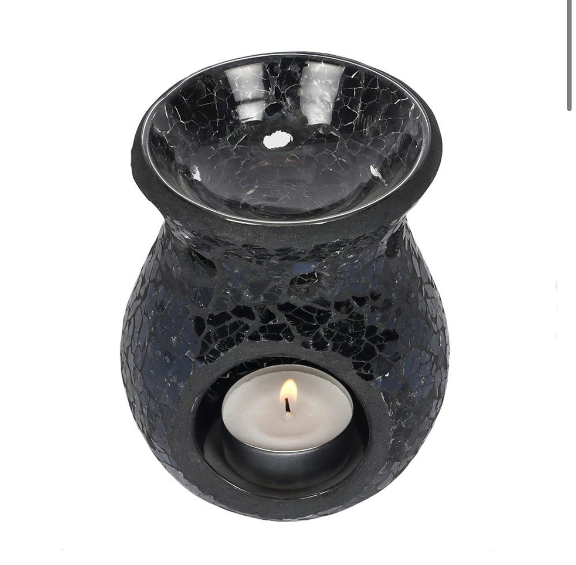 Small black crackle burner