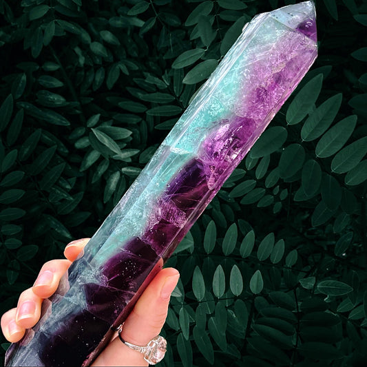 Watermelon Fluorite XL tall tower #A